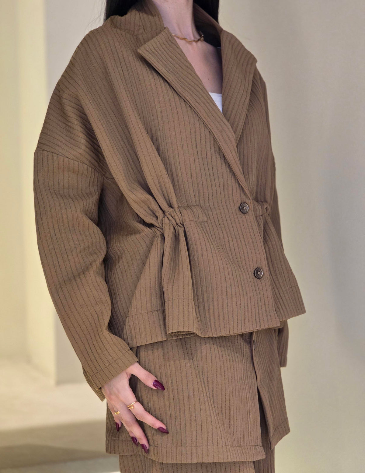 TOP AND LAYERED PANT SET